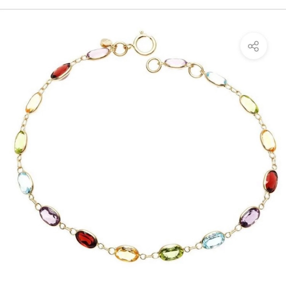 Rainbow bracelet in 14k Plated